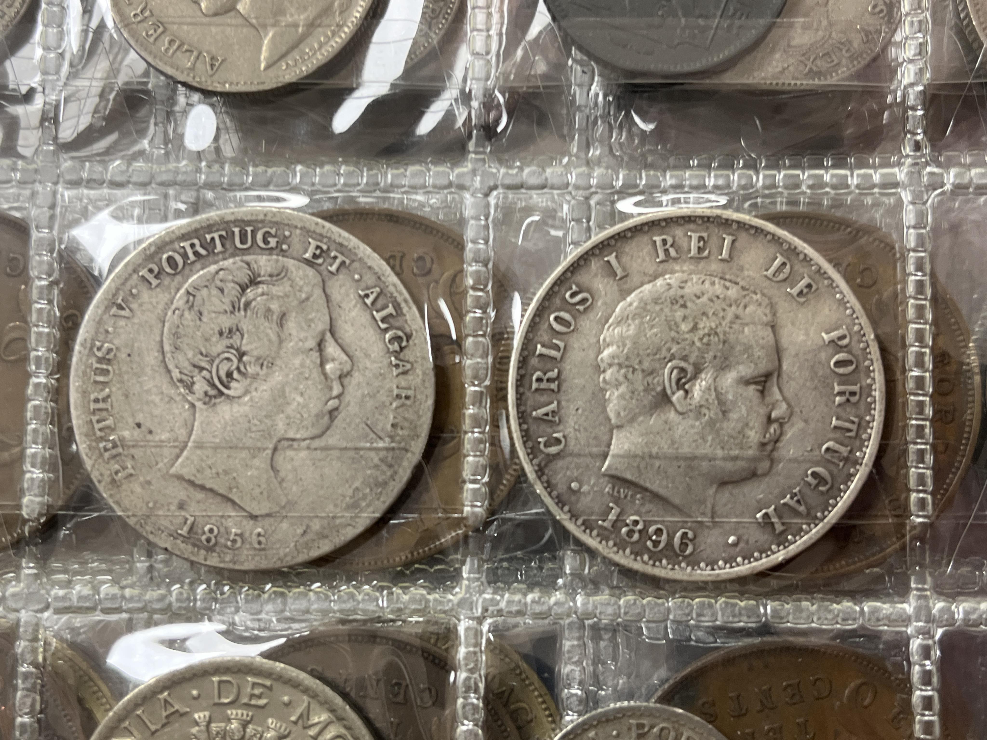 Southern Rhodesia, South Africa and Europe coins, early to late 20th century, and Victoria, and later pennies, Rhodesia, Japan, Zimbabwea banknotes, in two albums